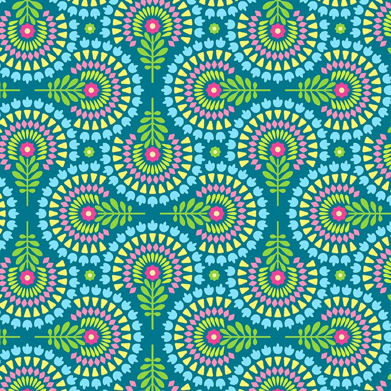 Sunnyside - Tesselations - Teal