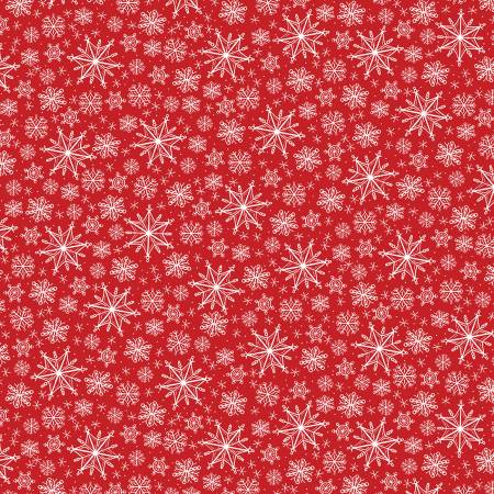 Happy Llamadays - Snowflakes - Red