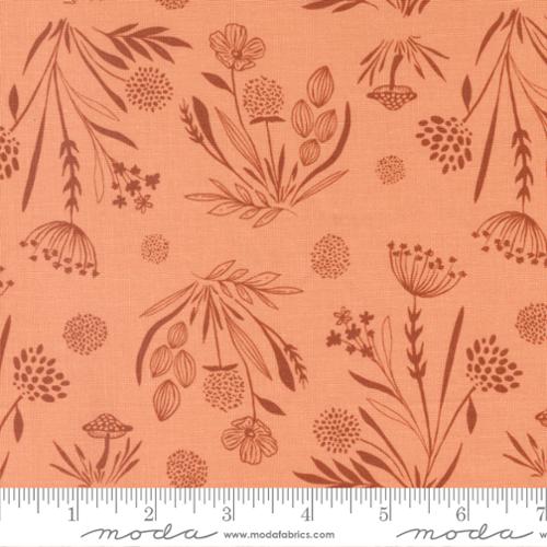 Woodland & Wildflowers - Tonal Toss - Coral Peach