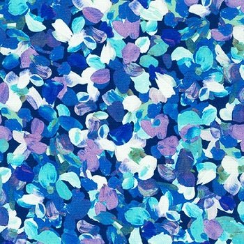 Painterly Petals - Meadow - Azure