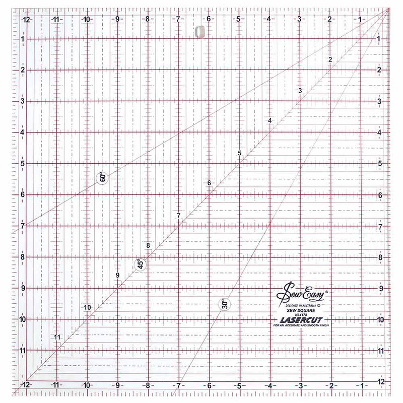 Sew Easy - 12 1/2" x 12 1/2" Ruler