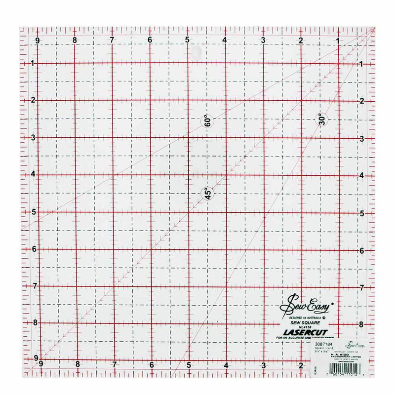 Sew Easy - 9 1/2" x 9 1/2" Ruler