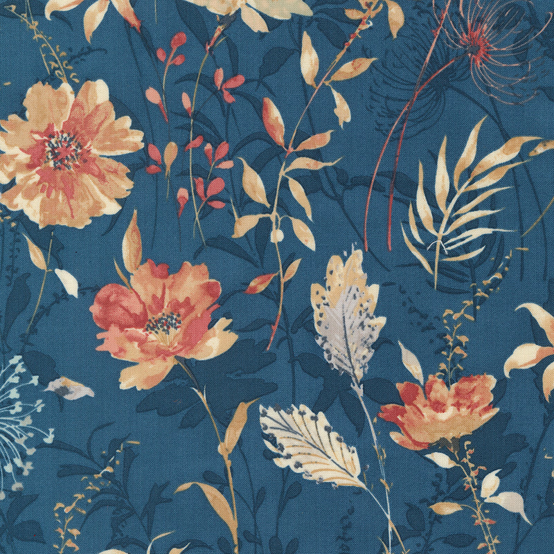 Sandalwood - Meadow Florals - Indigo