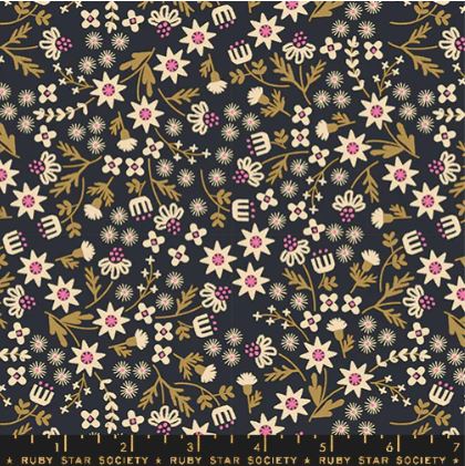 Favorite Flowers - Modern Floral - Black