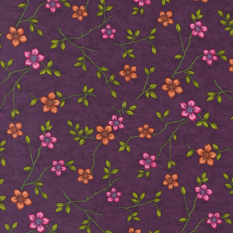 In Bloom - Floral Toss - Violet