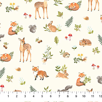 Woodland Babes - Animals - Cream