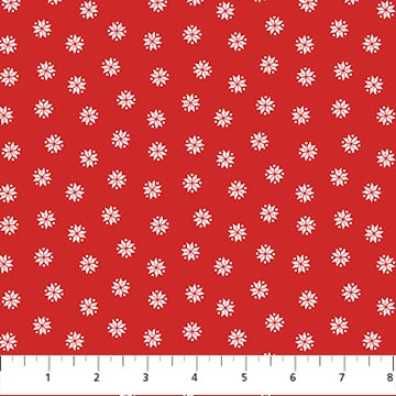 Bear Hugs Flannel - Red Flakes FLANNEL