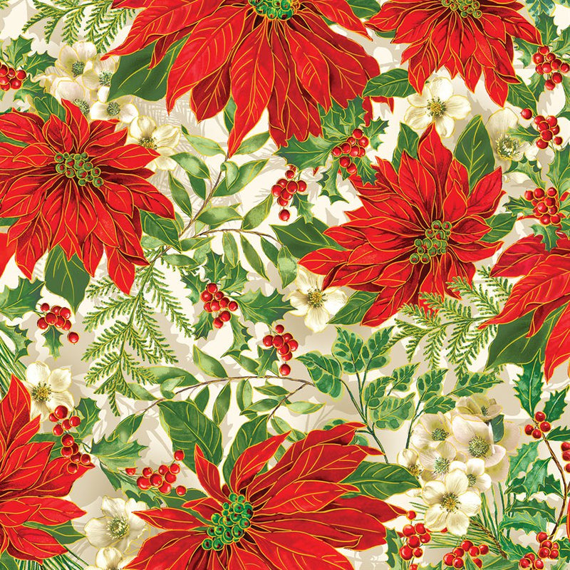 Christmas Musical - Poinsettia - Cream