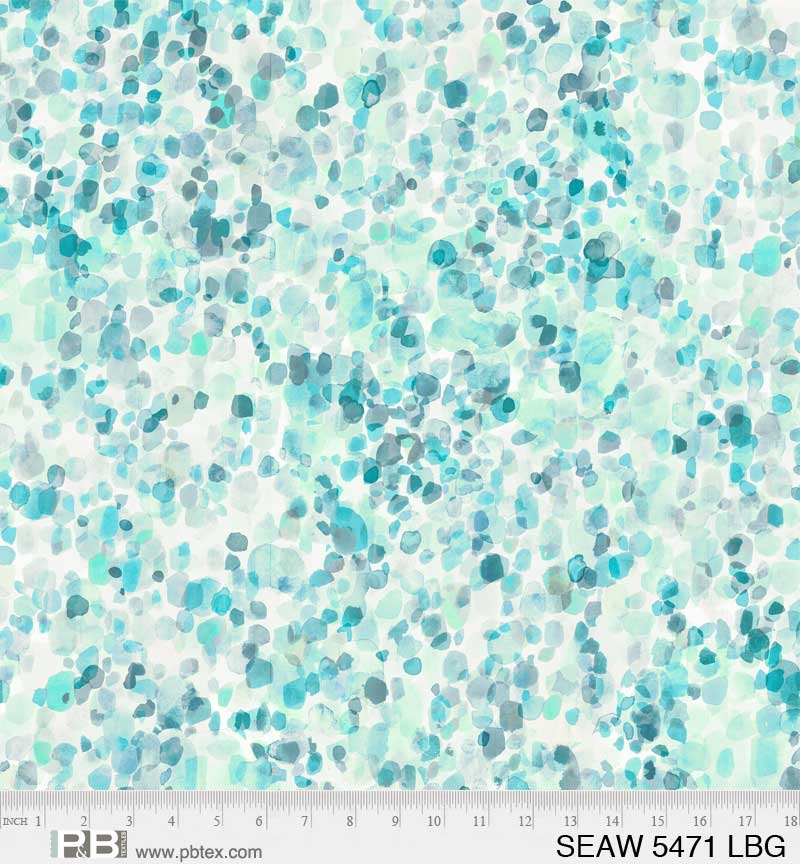 108" Wide Backing  - Sea Glass - Ocean Shore